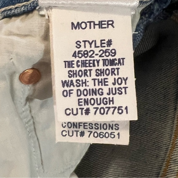 Mother Carolyn Murphy Cheeky Tomcat Shorts Limited Edition Women's Size 24 NWT - Picture 15 of 16